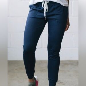 Zyia Active Navy Cozy Joggers-size S